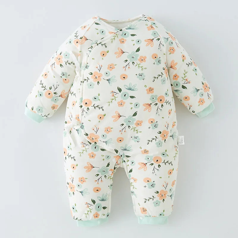 Floral Baby Romper - Peachy Bloomers