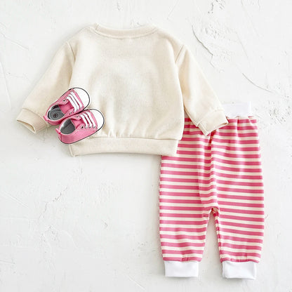 Animal Patch sweatshirt and Sweatpants Set