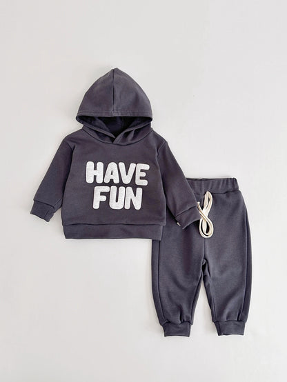 Have A Fun Sweatshirt and Sweatpants Set - Peachy Bloomers