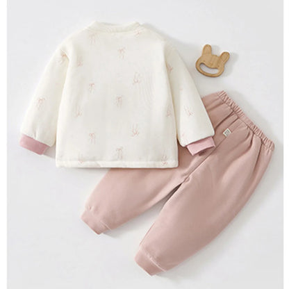 Baby Embroidered 2-Piece Cotton Outfit Set