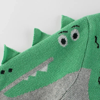 Dinosaur Cotton Cardigan