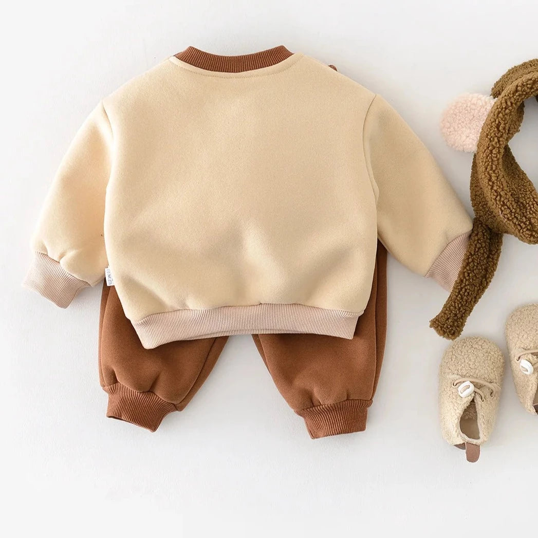 Baby Puppy Sweatshirt and Sweatpants Set - Peachy Bloomers