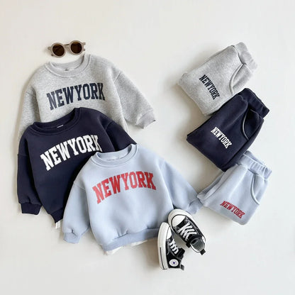 New York Sweatshirt and Sweatpants Set