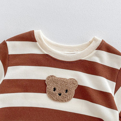 Teddy Stripe Onesie