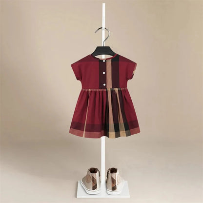 Organic Cotton Merry Plaid Dress