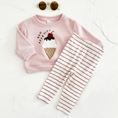 Ice cream Sweatshirt and Leggings Set