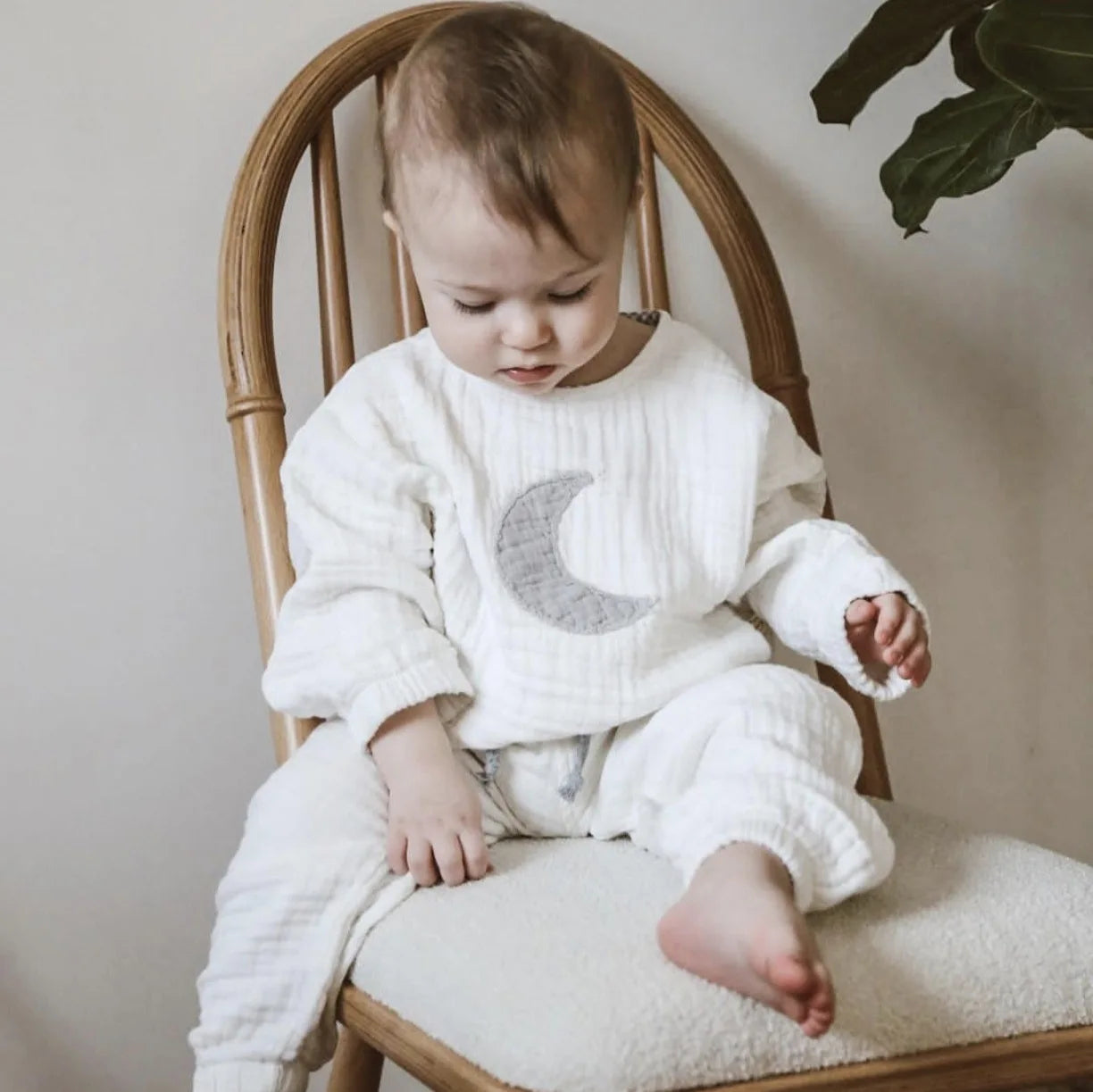 Baby Organic Cotton Pajama Top and Pants Set