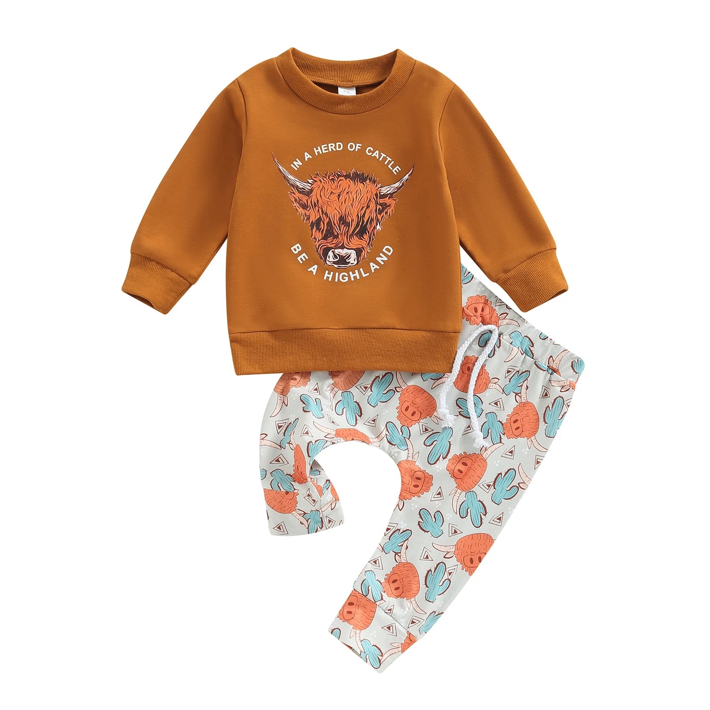 Cowboy Sweatshirt and Sweatpants Set - Peachy Bloomers