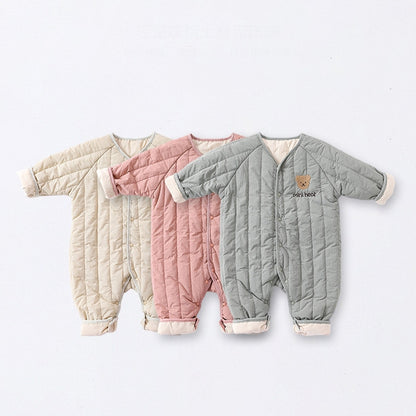 Quilted Baby Bear Jumpsuit