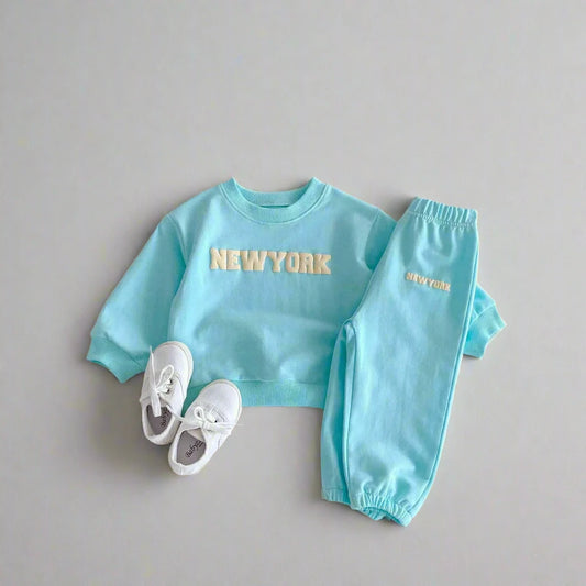 New York Baby Sweatshirt & Sweatpants Set