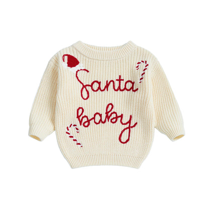 Toddler Christmas Knit Sweater - I ate Santas Cookies