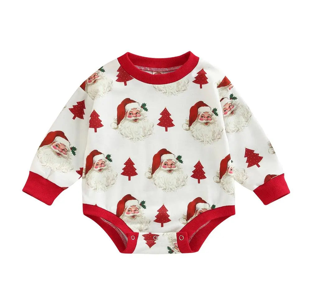 FIRST CHRISTMAS BABY ROMPER JUMPSUIT - Peachy Bloomers