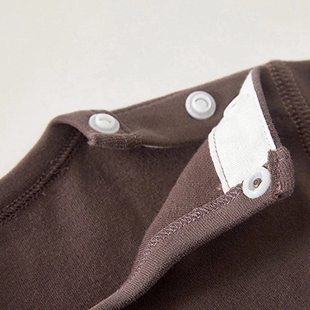 Moon Print Baby Outfit Set – 100% Cotton 2-Piece Long Sleeve Top and Pants