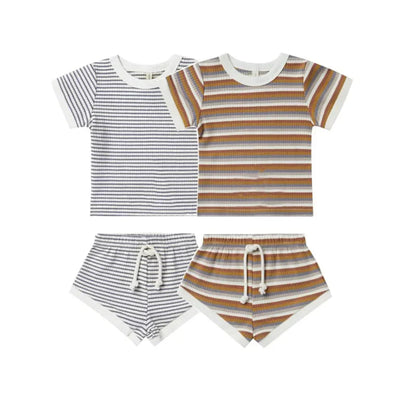 Baby Cotton T-shirt and Shorts Set - Peachy Bloomers