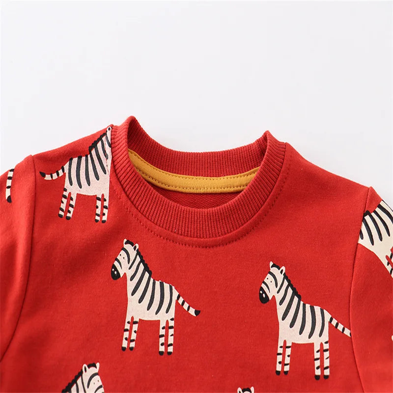 Zebra Red Sweatshirt