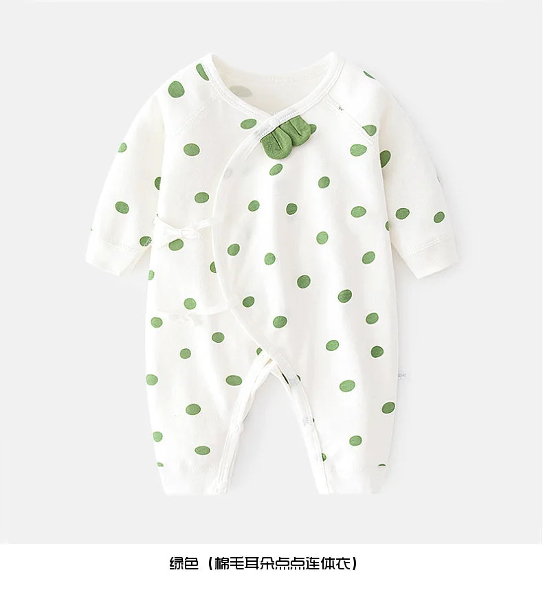 Dot Newborn Romper - Peachy Bloomers