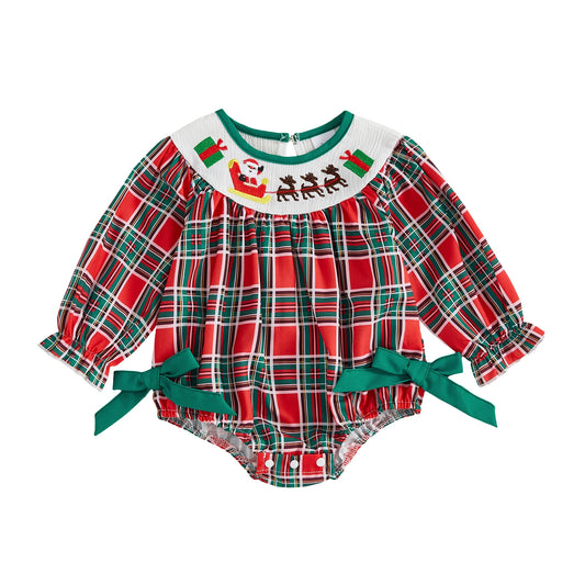 Newborn Baby Christmas Romper