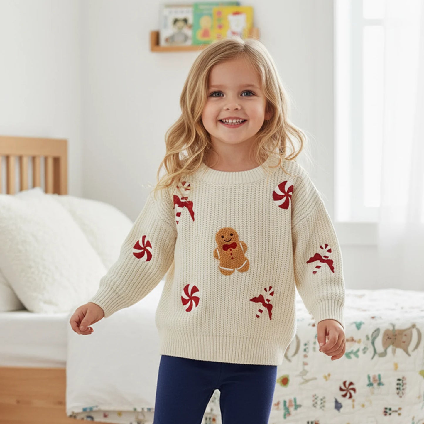 Gingerbread Toddler Holiday Sweater