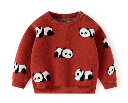 Panda Cotton Knit Sweater