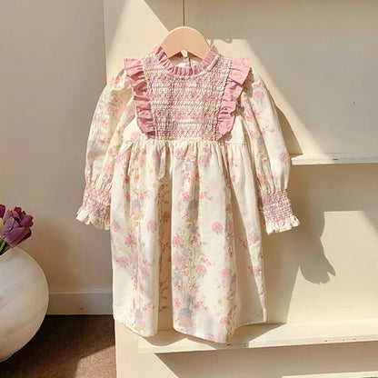 Pink Flower Garden Girls Dress