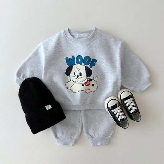 Puppy Sweatshirt and Sweatpants Set