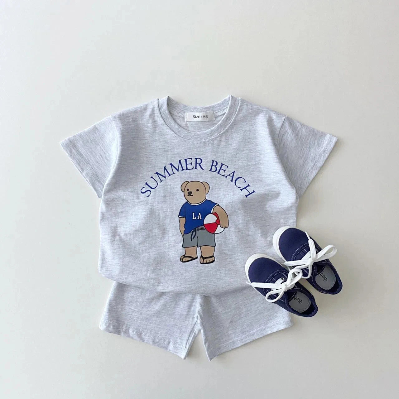 Baby Bear T-shirt and Shorts Set - Peachy Bloomers