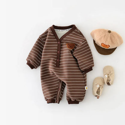 Bear Jumpsuit with Due Lining - Peachy Bloomers