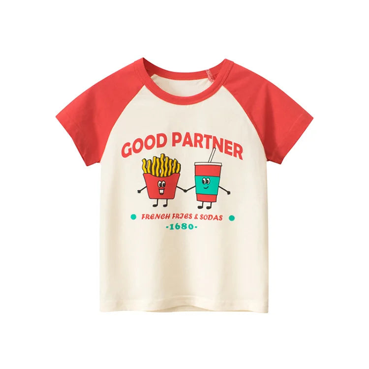 French Fries & Sodas T-shirt - Peachy Bloomers