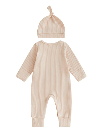 Baby Unisex First Christmas Ribbed Jumpsuit