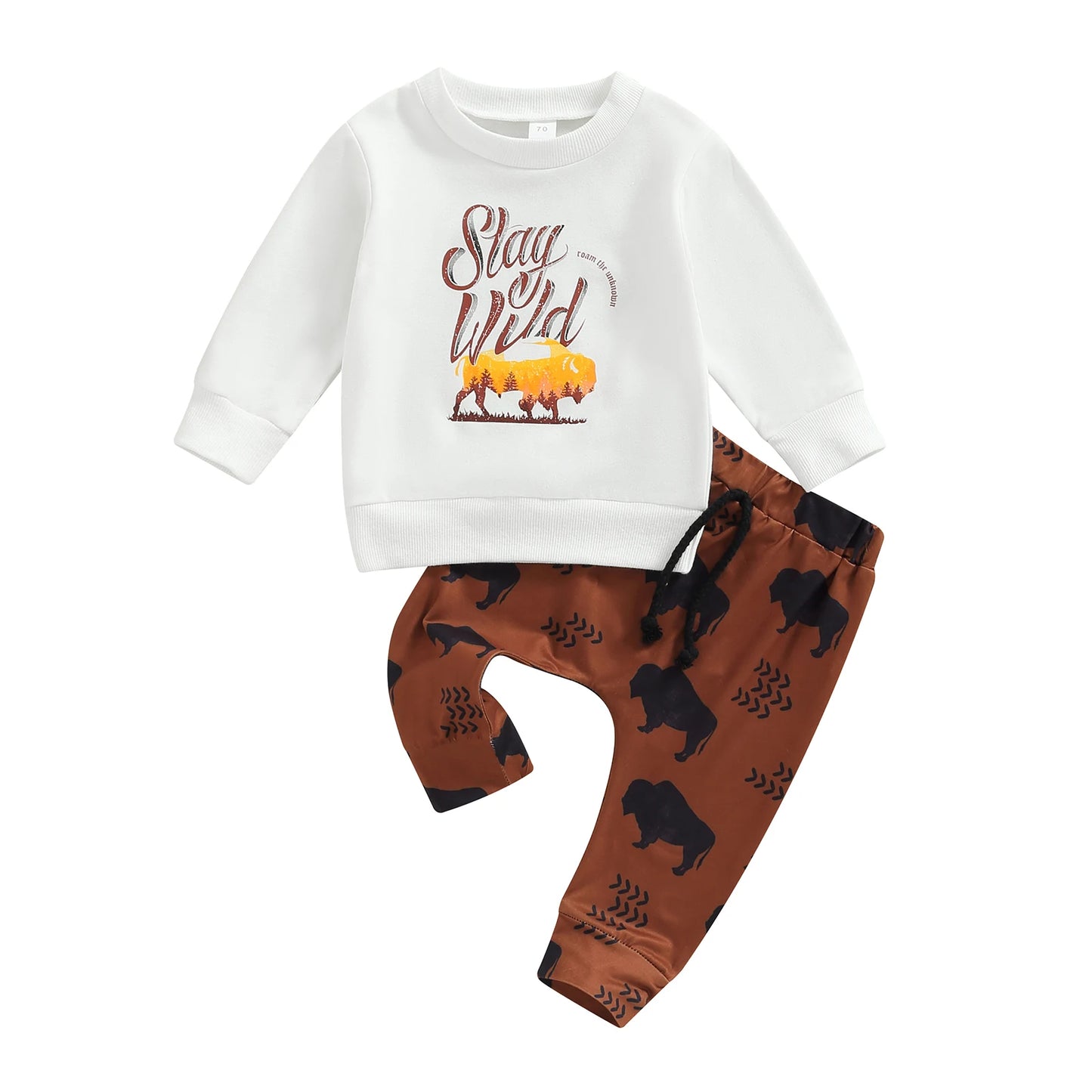 Cowboy Sweatshirt and Sweatpants Set - Peachy Bloomers