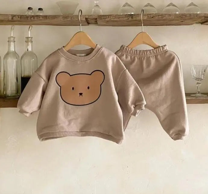 Baby Bear Sweatshirt and Sweatpants Set - Peachy Bloomers