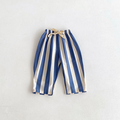 Striped Cotton Drawstring Pants – Unisex Comfort for Everyday Adventures