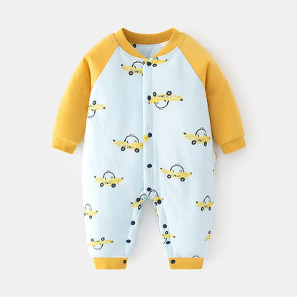 Baby Car Cotton Warm Romper - Peachy Bloomers
