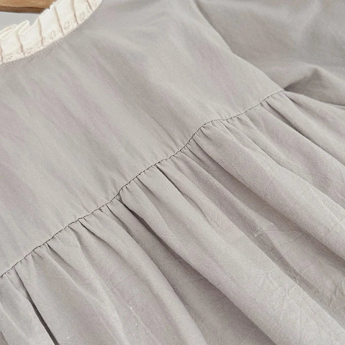 Baby Girls Gray Party Romper