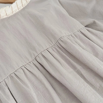 Baby Girls Gray Party Romper