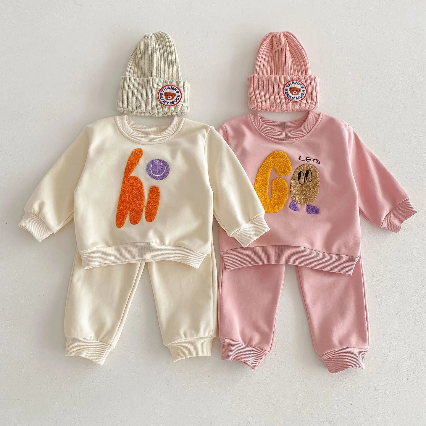 Baby Sweatshirt and Sweatpants Set - Peachy Bloomers