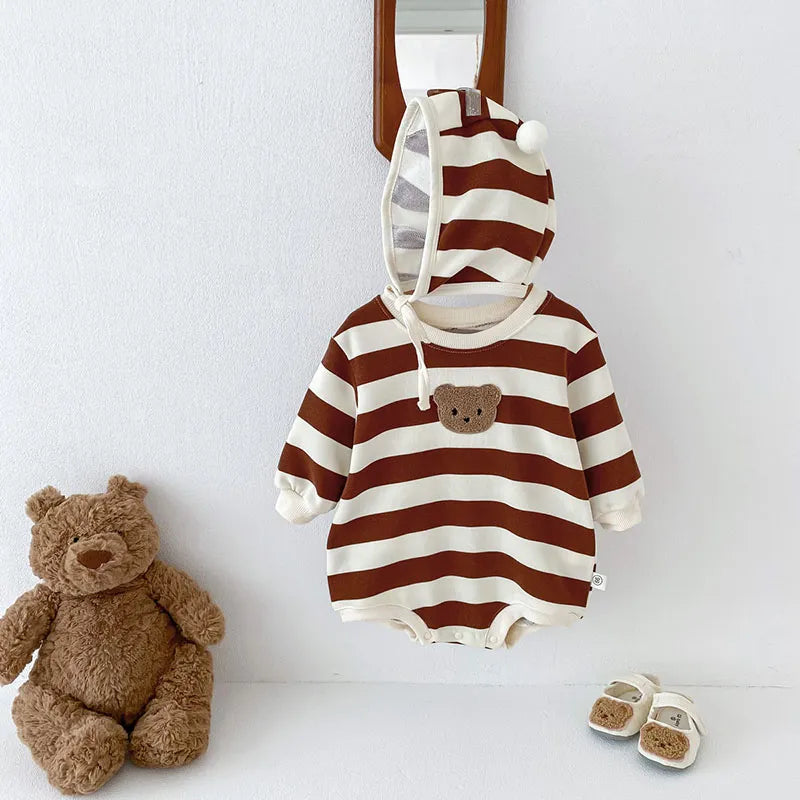 Teddy Stripe Onesie