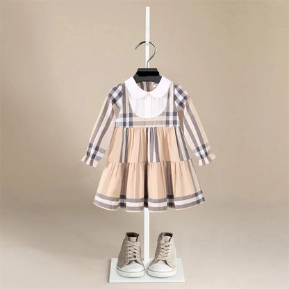 Organic Cotton British Plaid Dress