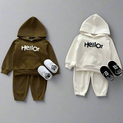 Hello Kids Hoodie & Sweatpants Set