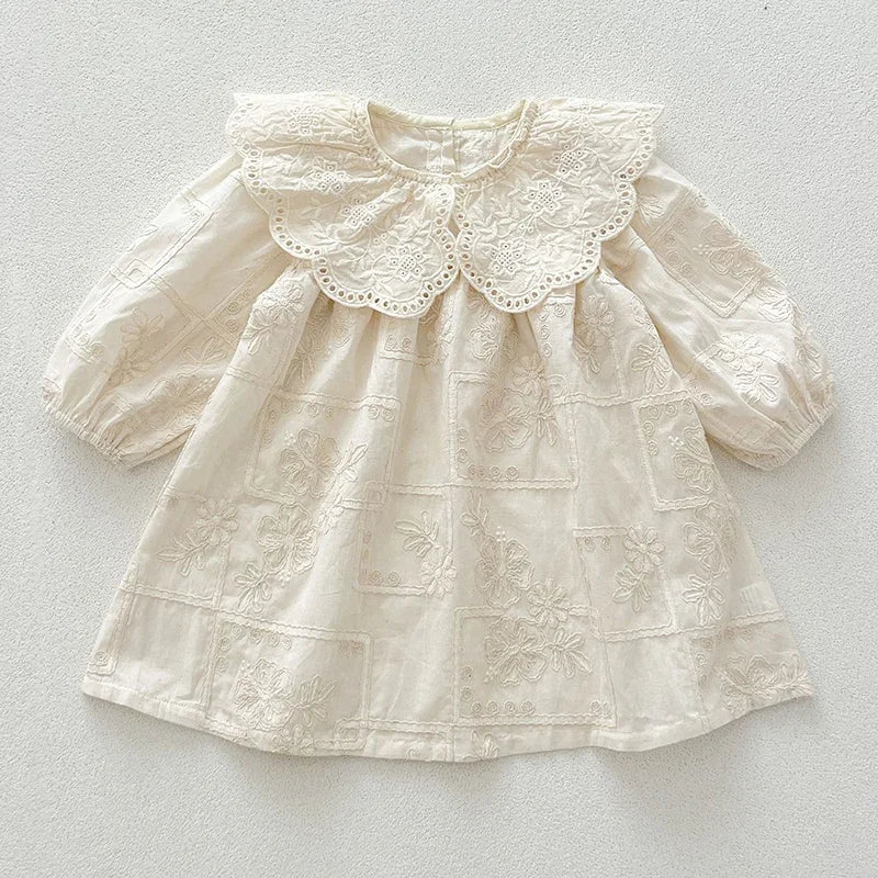 Sisters Matching Lace Jacquard Set – Vintage Elegance