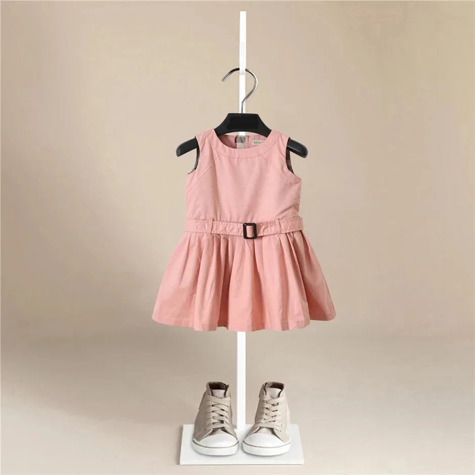 Cotton Belted Flare Dress - Peachy Bloomers