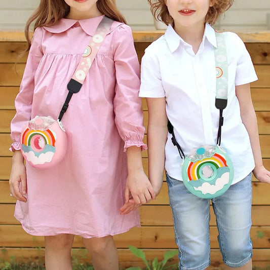 Leakproof Kids Donut Water Bottle - Peachy Bloomers