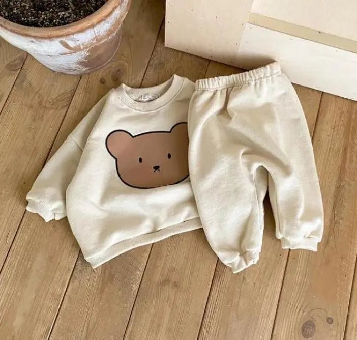 Baby Bear Sweatshirt and Sweatpants Set - Peachy Bloomers