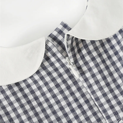 Organic Cotton Checkered Dress