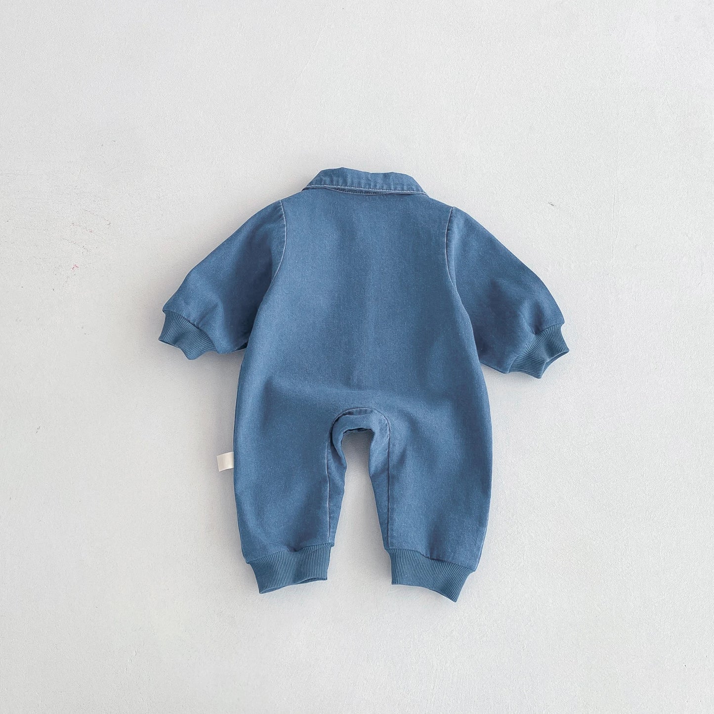 Little Puppy Baby Denim Jumpsuit