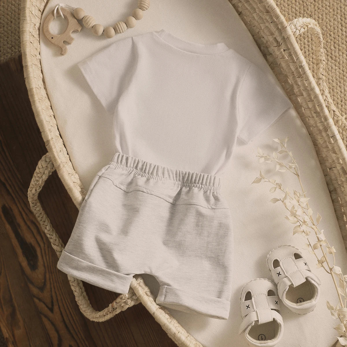 Baby 2-Piece T-shirt and Shorts Set - Peachy Bloomers