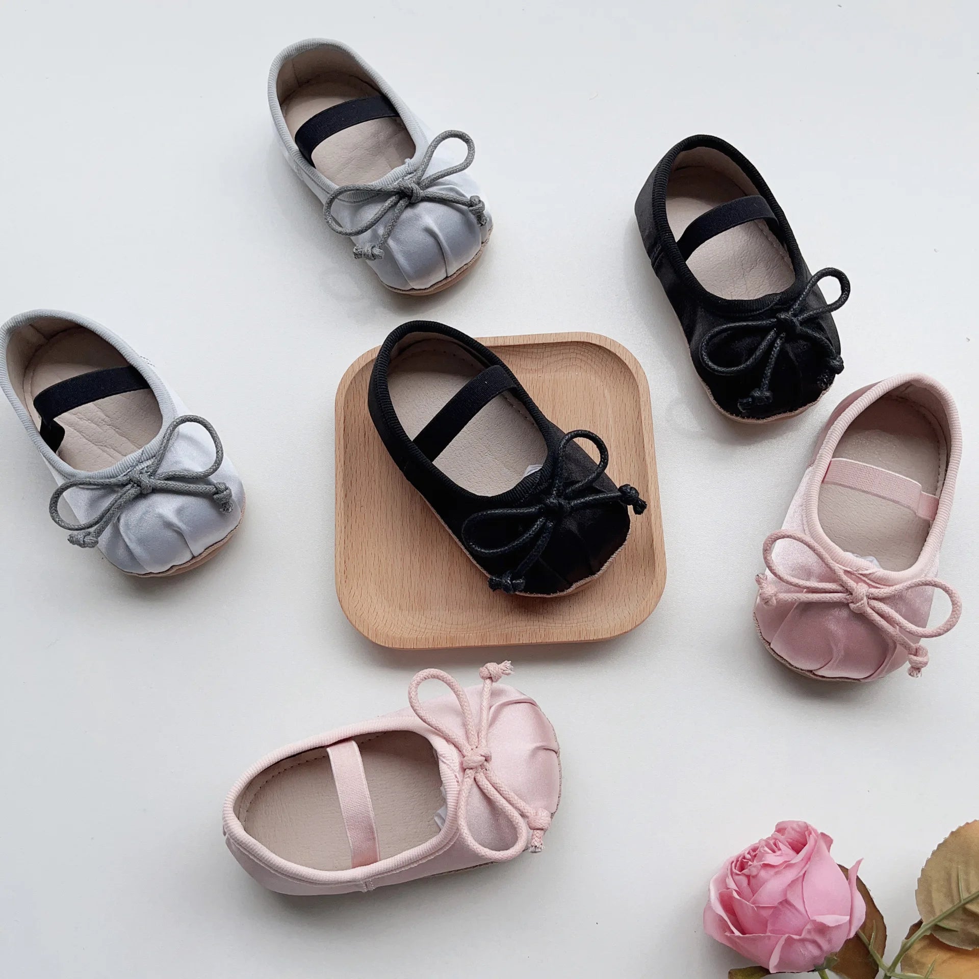 Chloe Velvet Ballet Baby Flats - Peachy Bloomers