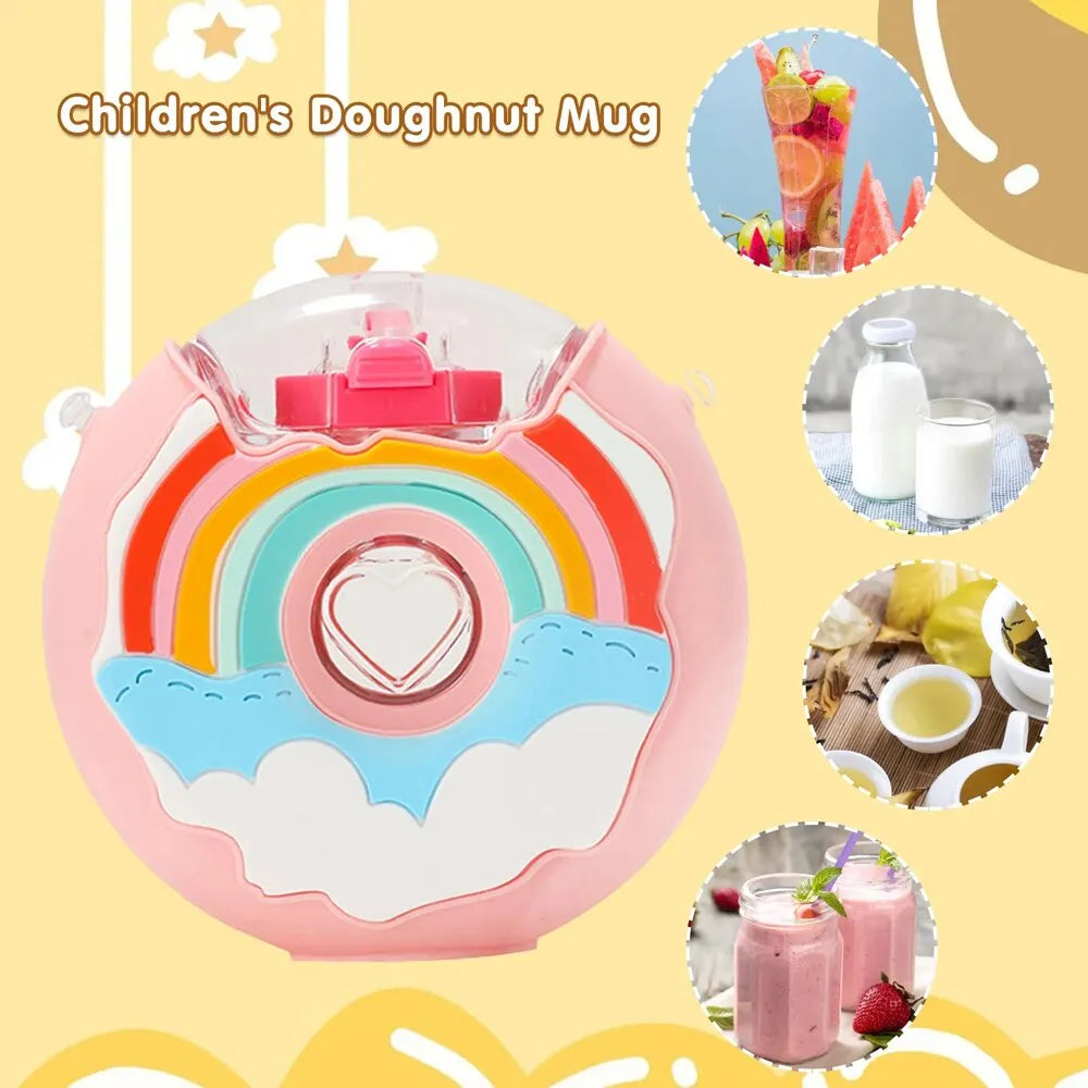 Leakproof Kids Donut Water Bottle - Peachy Bloomers