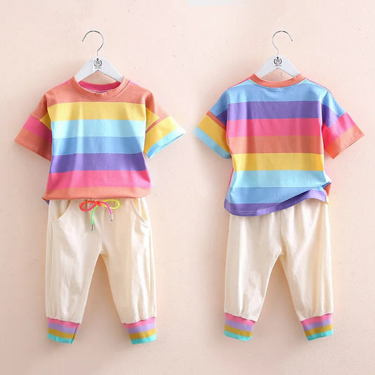 Rainbow T-shirt and Pants Set