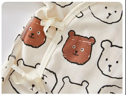 Bear Newborn Cotton Romper - Peachy Bloomers